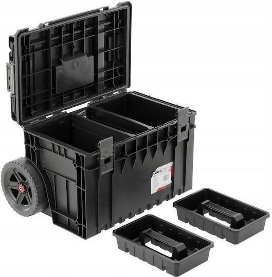 Yato Werkzeugkoffer Auf Rädern 52l Ip66 Schutz Modularer Innenraum