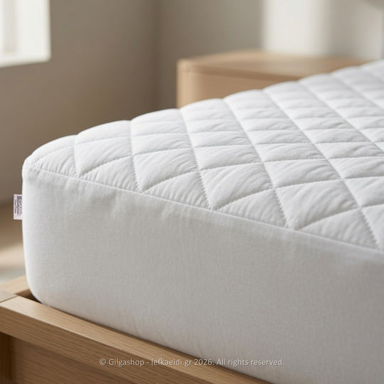 Casa Colori Protecție pentru Saltea King Size cu Fustă Alb 180x200+30buc