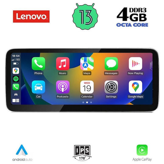 Lenovo Car Audio System for Audi Q5 2009-2016 (Bluetooth/USB/AUX/WiFi/GPS/Apple CarPlay/Android Auto) with 10.25" Touch Screen