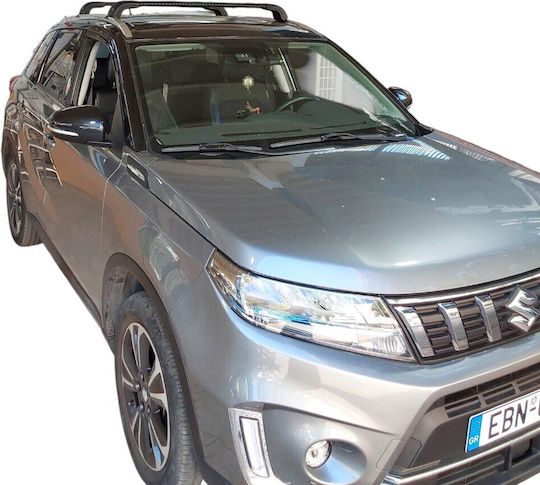 Nordrive Autodachträger aus Aluminium für Suzuki Vitara Citroen CX 5D 2015 mit Dachträgerfüßen und Schloss Schwarz