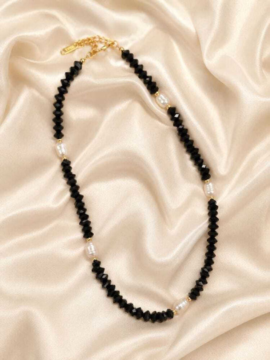 Liva Fashion Geometric Black Necklace