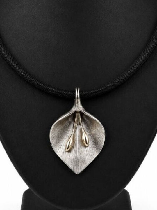 Liva Fashion Liva Fashion Halskette aus Silber Schwarz Liva Fashion Liva Fashion Halskette aus Silber Schwarz