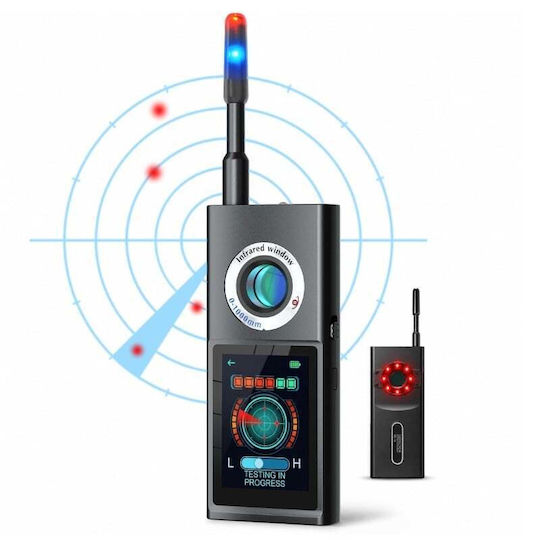 Detector de Microfoane Ascunse, Detectoare GPS iUni F888, Ecran OLED Tactil, Inteligență Artificială, Alarmă Antiefracție 50-8000 Mhz