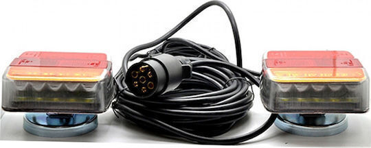 SPV T LED Towing Lights for Car Trailer Magnet 12/24V 2 Pieces
