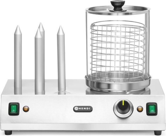Hot Dog Bun Sausage Warmer 4 Skewers 550 W