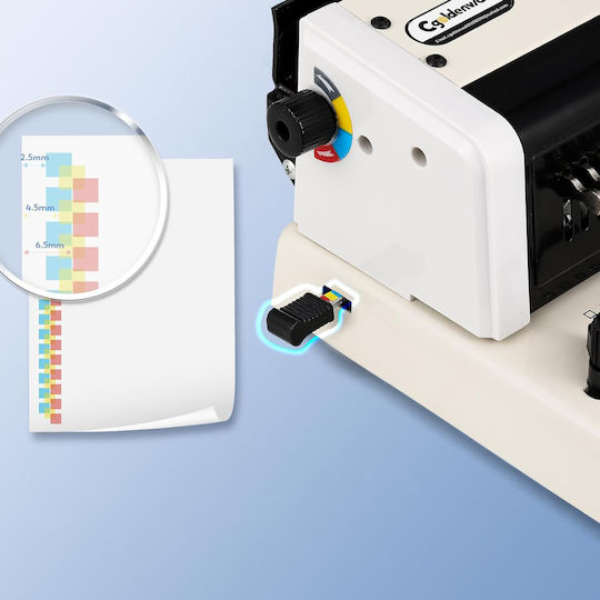 Mașină de Legat Spirală 34 Găuri A4 Până la 120 File Manuală Birou Articole de Expunere Expoziție Categoria A