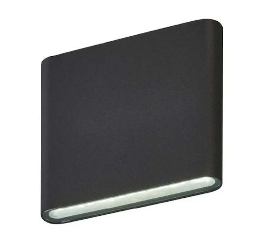 Lumină De Perete Exterior Led C30 Putere 6w A+ Rezistent La Apă Și Praf Alb Cald 3000k Aluminiu Negru Lumină De Perete Exterior Led C30 Putere 6w A+ Rezistent La Apă Și Praf Alb Cald 3000k Aluminiu Negru