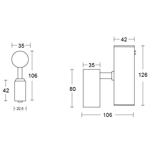 Baris Light LED Commercial Linear Wall Lighting 5W Natural White 30cm
