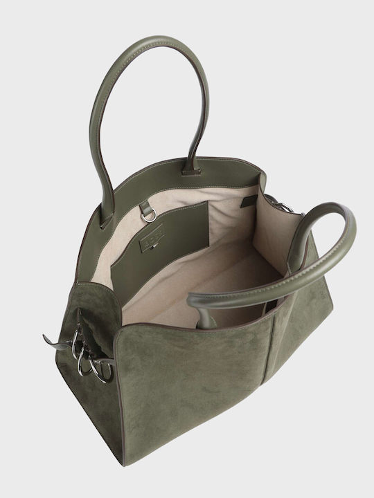 Clarice Tote Lederne Damenhandtasche Tote Handtasche Grüne
