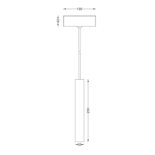 Baris Light LED Commercial Linear Ceiling Lighting 5W Natural White 30cm