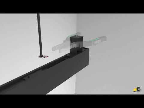 Magnetische Wandmontierte Schiene Mini Track Oberfläche 2c Sandfarben Weiße dali 1m