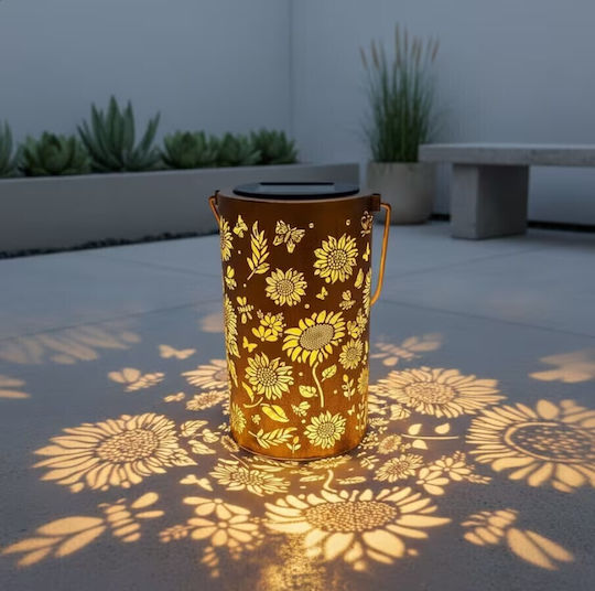 Hanging Solar Light Traffic Light Warm White with Photocell IP65 18x18cm
