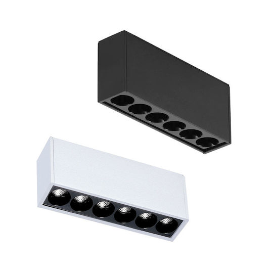 Baris Light LED Commercial Linear Ceiling Lighting 6W Warm White 34cm