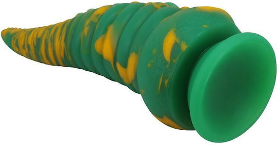 Power Monsters Dildo με Βεντούζα Πράσινο