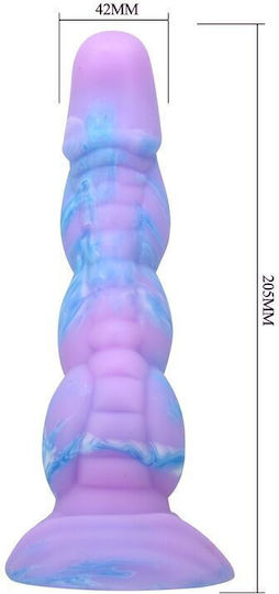 Power Monsters Dildo με Βεντούζα Μπλε