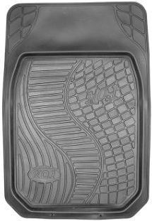 Rubber Car Mats 4 Pieces Black Universal