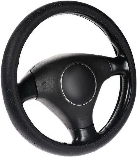 Set Covoare Auto Avex Essential – 5 Piese Covorașe Auto Universale + Husa Volan Din Piele Eco Perforată Neagră