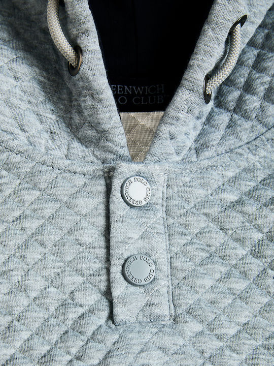 Kids Sweatshirt With Hood And Pockets Grey