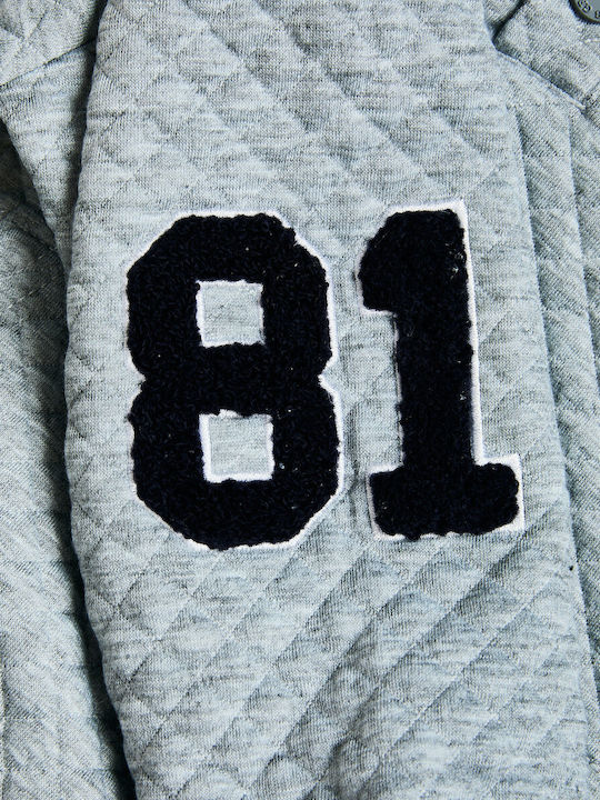 Kids Sweatshirt With Hood And Pockets Grey