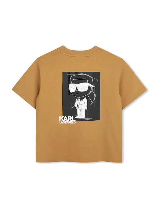 Karl Lagerfeld Детска тениска Light Chocolate Brown