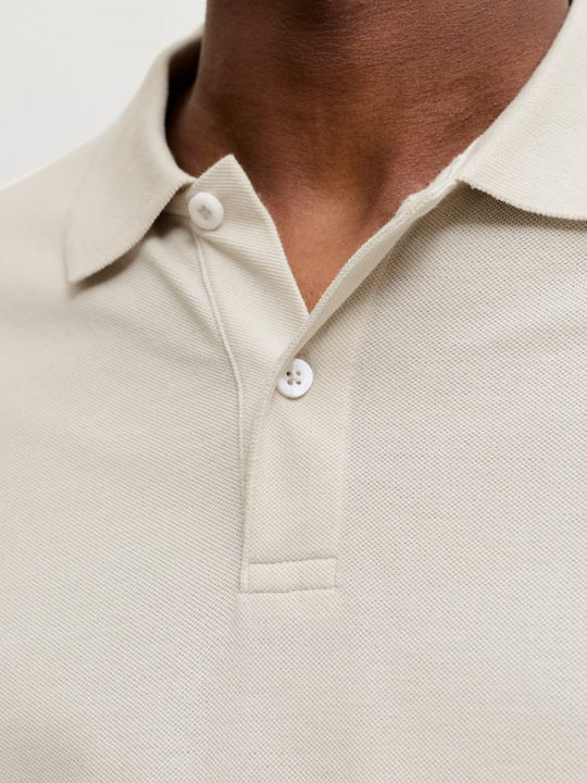 Jack & Jones Polo Long Sleeve Blouse Ecru Jack & Jones Polo Long Sleeve Blouse Ecru