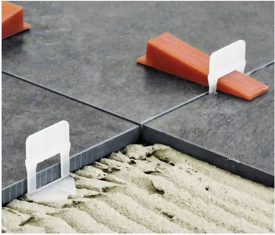 Tile Leveling System Set 100 Clips 100 Wedges