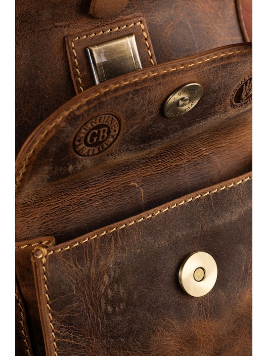 Leather Women's Shoulder Bag Brown