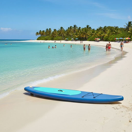 Dream House Aufblasbare SUP Board mit Länge 3,5m Hellblau