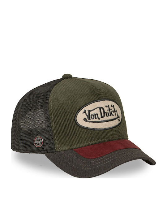 Von Dutch Unisex Καπελο Trucker Λαδι Vd 1 Ct Shield 07-olive