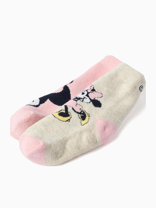 Zippy Kindersocken Rutschfest Rosa 2 Paar