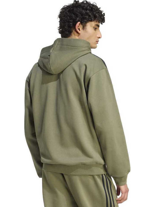 adidas Hooded Green Cardigan