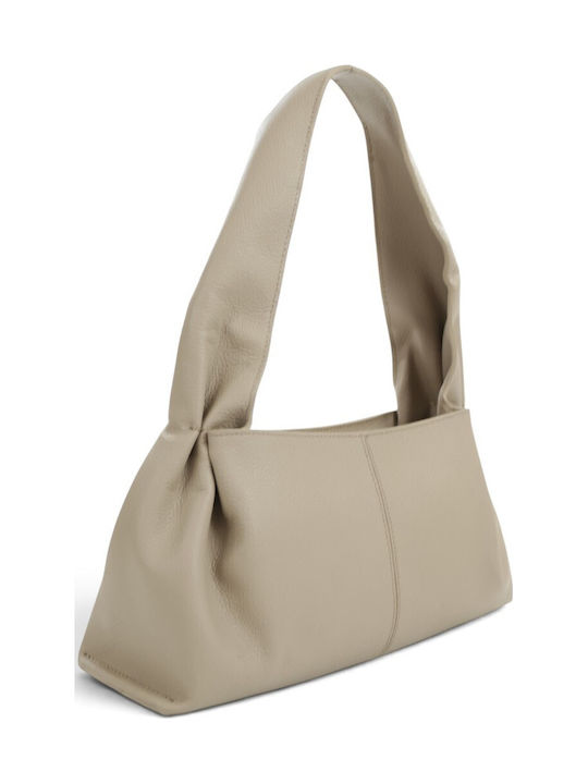 Damentasche aus Leder Taupe