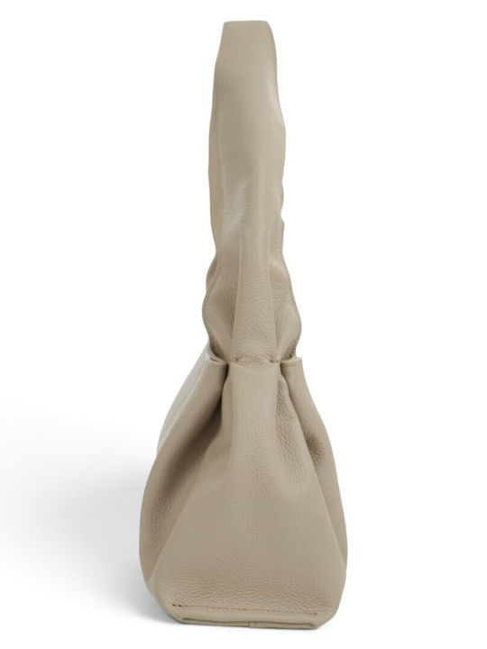 Damentasche aus Leder Taupe