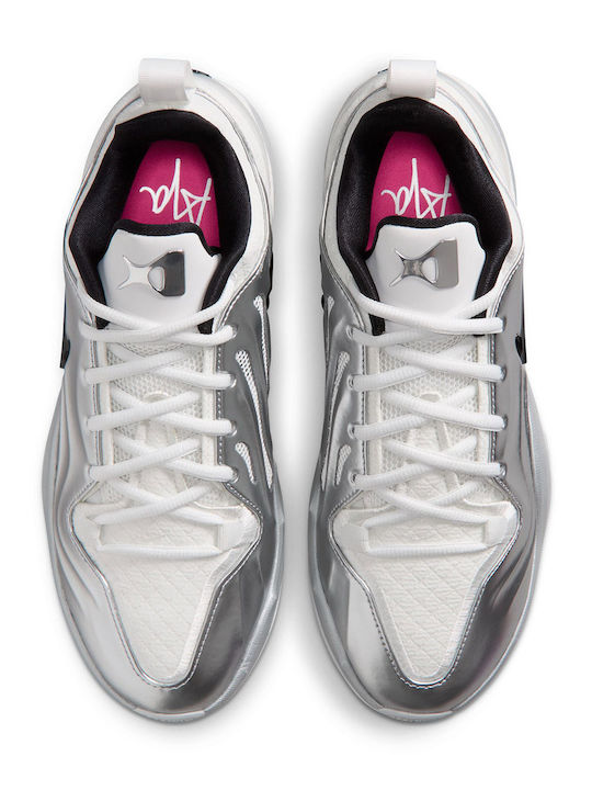 A'Two Mirrored Niedrige Basketballschuhe Summit Weiß / Metallic Silber / Schwarz