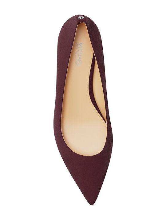 Alina Wildleder Pumps mit Absatzhöhe Burgundisch