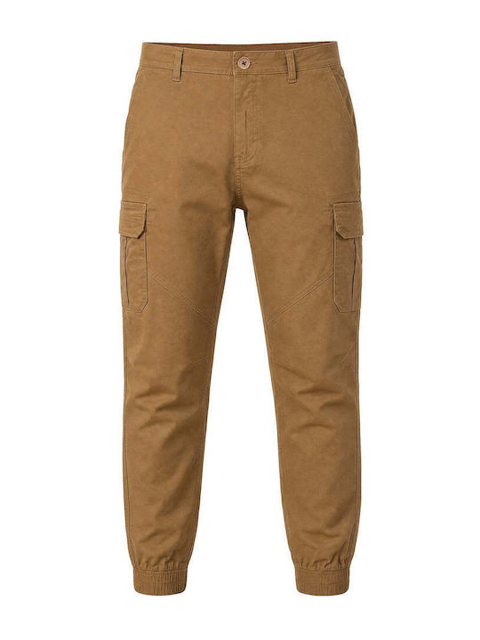 Pantaloni Cargo Elastic În Croială Regular Maro