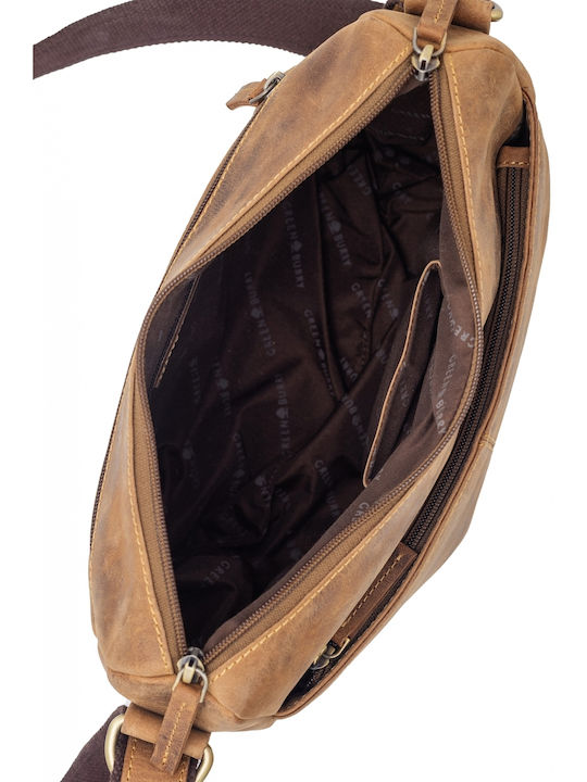 Leather Women's Shoulder Bag Brown