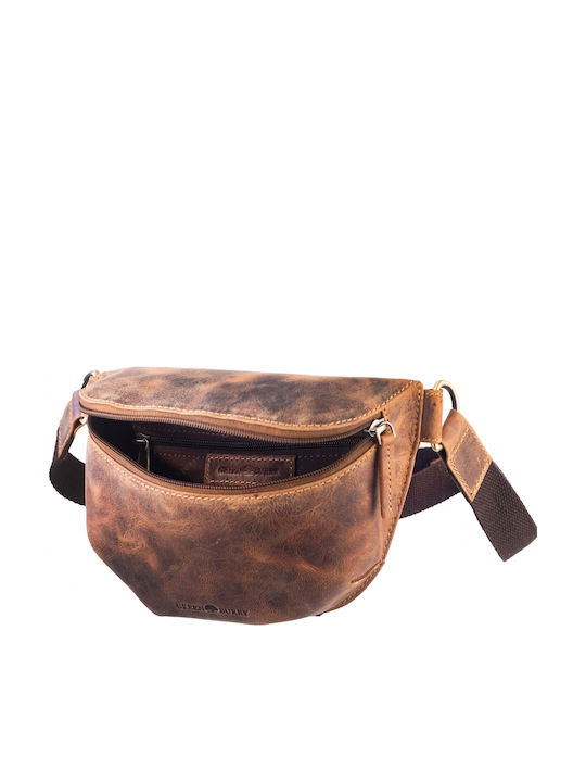 Geantă bărbătească din Piele De Umăr / Tip Crossbody Maro