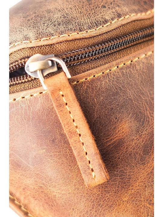 Geantă bărbătească din Piele De Umăr / Tip Crossbody Maro