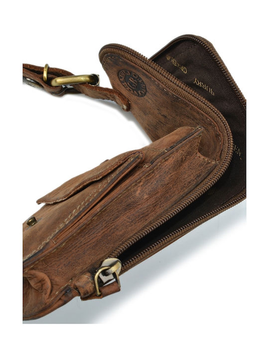 Geantă de Umăr / Crossbody pentru Bărbați din Piele Bej