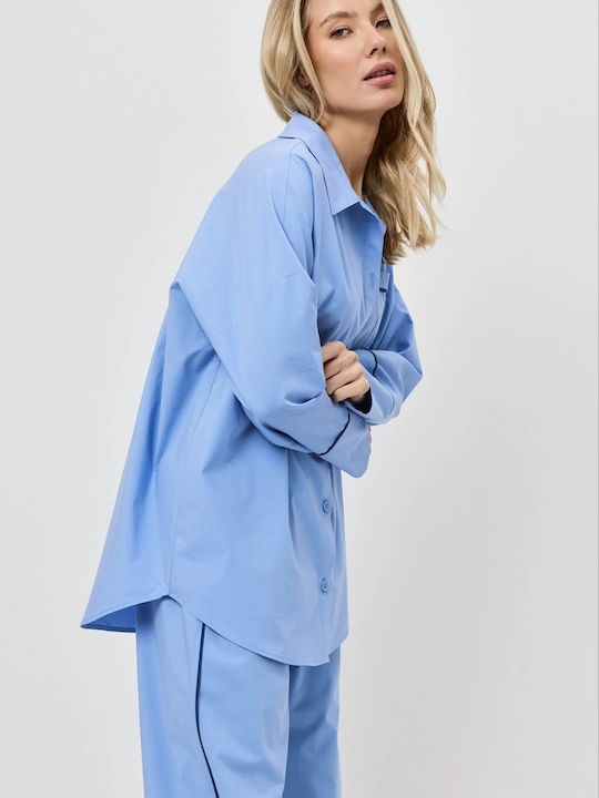 Aruelle Sommerliches Damen-Schlafanzug-Set Hellblau Aruelle Sommerliches Damen-Schlafanzug-Set Hellblau