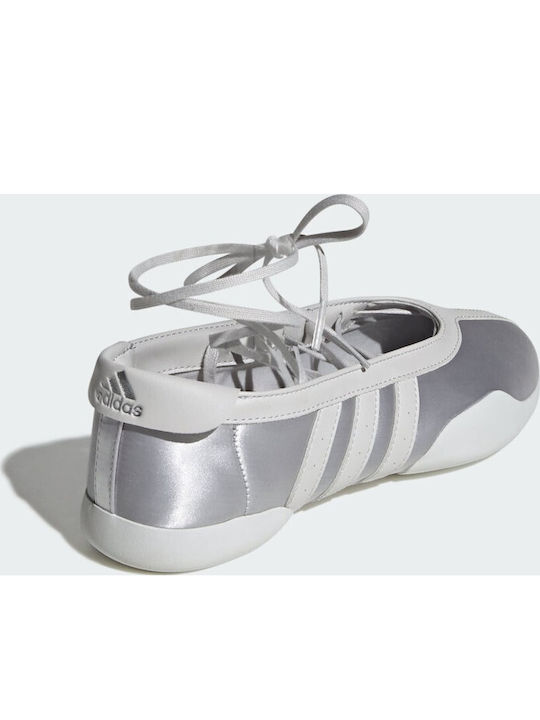 Damen Ballerinas in Silber Farbe