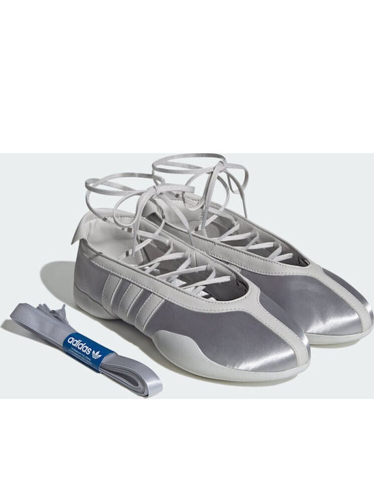 Damen Ballerinas in Silber Farbe