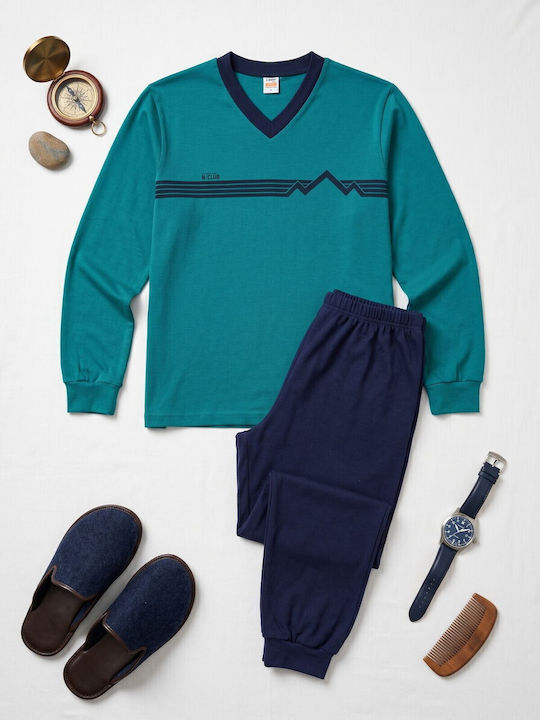 Nina Club Summer Men's Pyjamas Petrol Blue