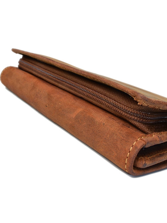 Portofel Dama Mare Din Piele Maro