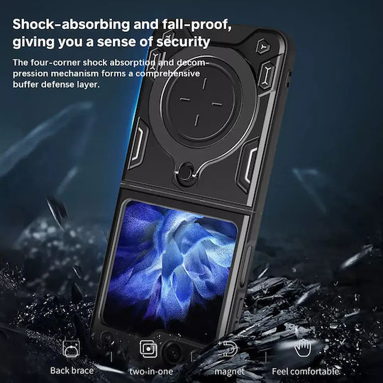 Orso Ringstand Slide Camera Back Cover Purple for Galaxy Z Flip7