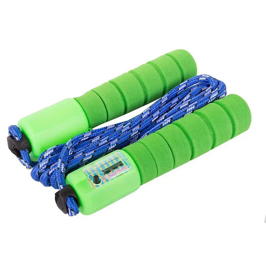Fitness & Crossfit Jump Rope with Meter Adjustable Length Green
