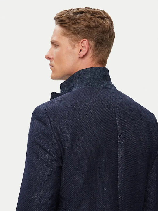 Hutson Herrenanzugsjacke mit Schlank Passform Blau