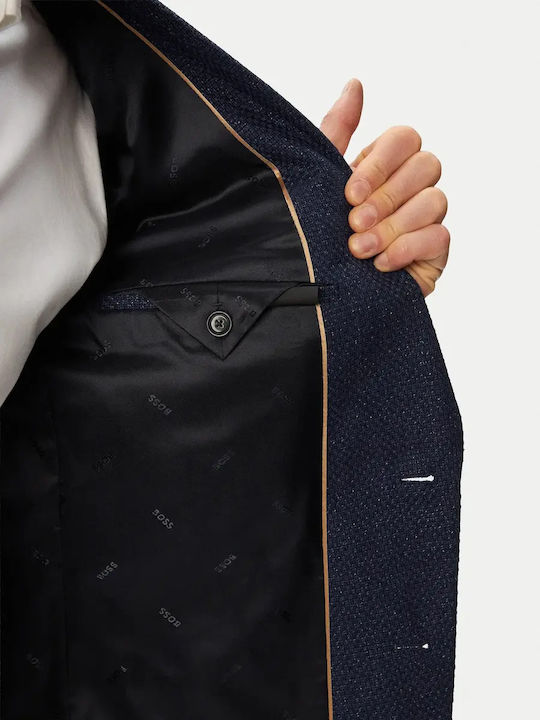 Hutson Herrenanzugsjacke mit Schlank Passform Blau