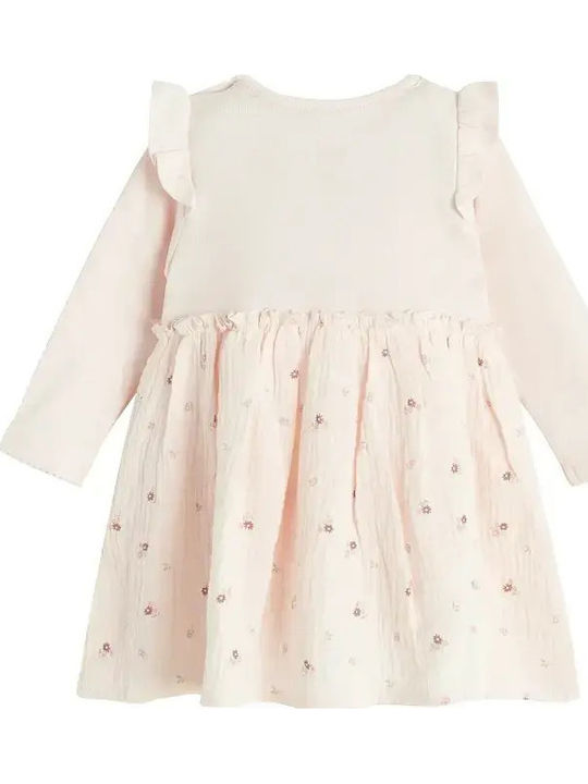Kids Dress Long Sleeve Pink